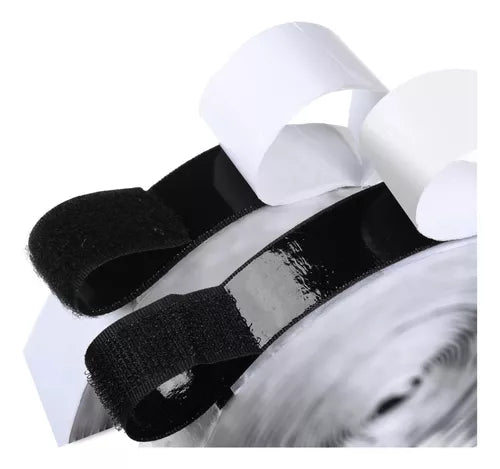 Rollo Velcro Autoadhesivo 5 Metros Adhesivo negro