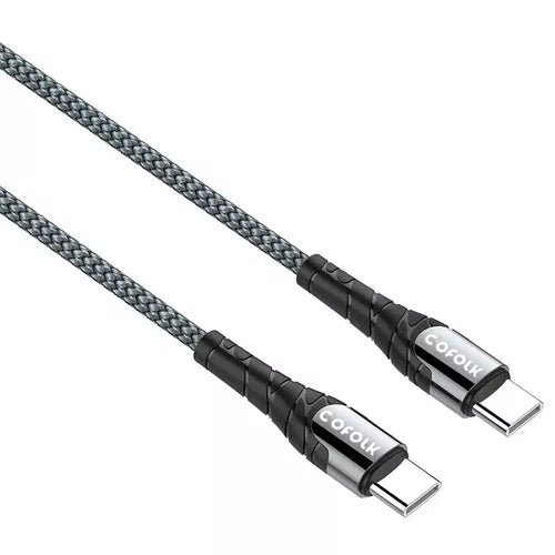 Cable De Carga Usb C A Usb C Pd 65w 2 Metros - Cofolk Color Gris