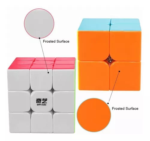 Pack 2 Cubos Tipo De Qiyi 2x2, 3x3