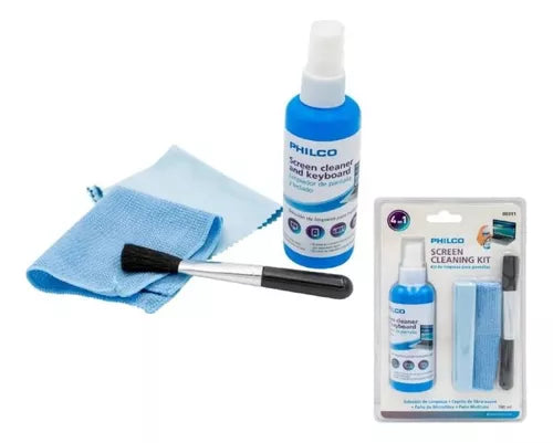 Kit Set Limpia Pantallas Liquido Philco Notebook Pc 4 En 1