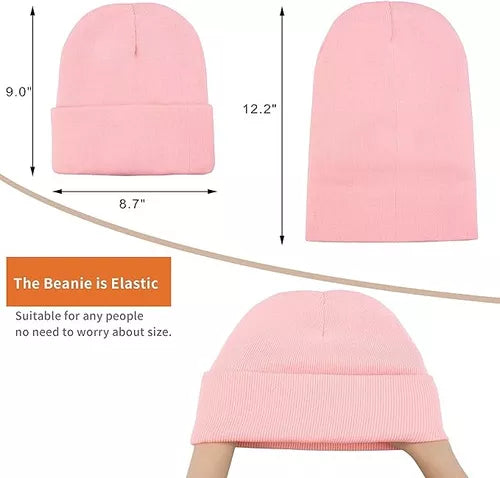 Gorro De Punto Satinado De Invierno Para Mujer