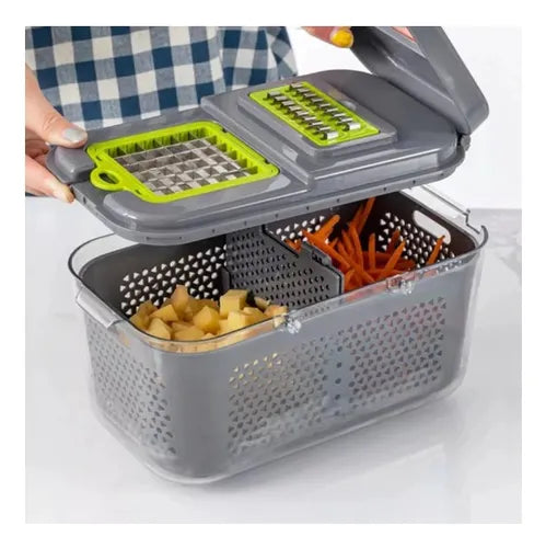 Picador De Verduras Y Frutas Multifuncuinal Set Piezas