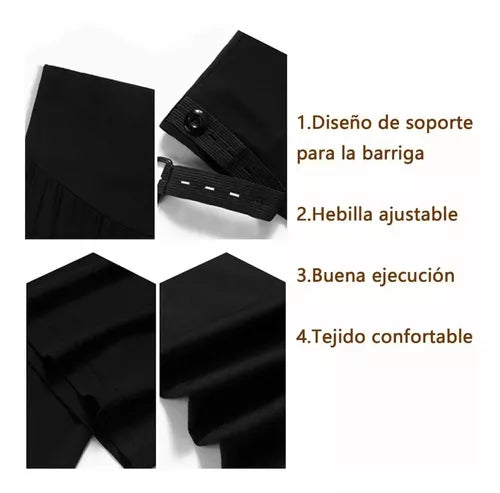 Pantalones De Maternidad De Cintura Alta / Ropa Maternal