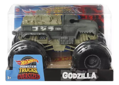 Hot Wheels Monster Trucks Vehículo De Juguete Godzilla 1:24