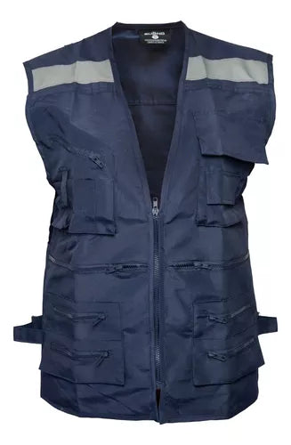 Chaleco Geólogo Gabardina Con Reflectantes