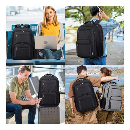 Mochila De Viaje Para Portátil 17inch Usb Antirrobo Bolsa