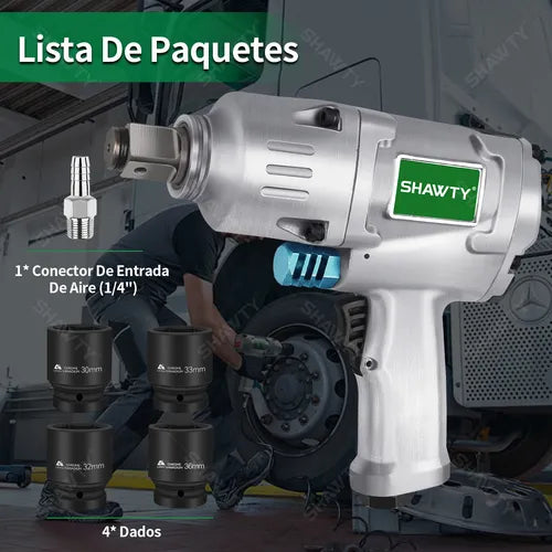 300nm Llave De Impacto Pistola Neumática 3/4'' Shawty