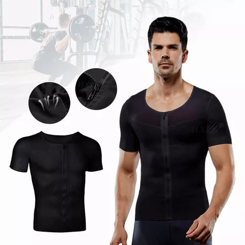 Camiseta De Hombre Que Forma Una Camisa Estereotipada Negra