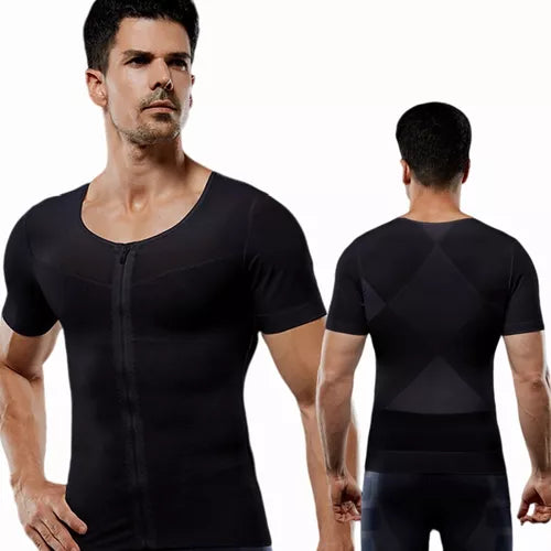 Camiseta De Hombre Que Forma Una Camisa Estereotipada Negra