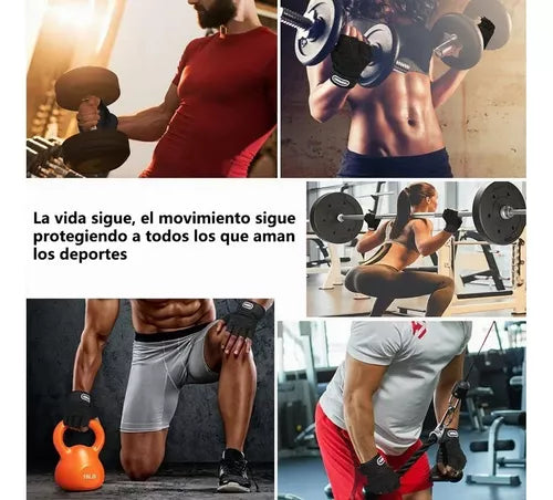 Guantes sin dedos Entrenamiento Gym Levantamiento De Pesas