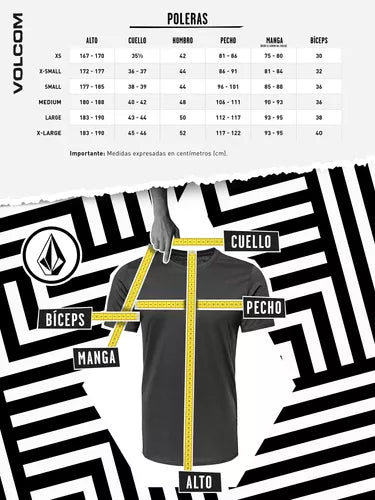 Polera Logo Fill S/s Tee Hombre Negro Volcom