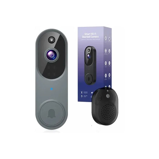 Videoportero Cámara Wifi 2 Millones De Píxeles Color Gris