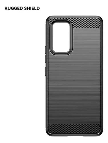 Funda De Fibra De Carbono Para Samsung Con 2 Piezas De Vidri