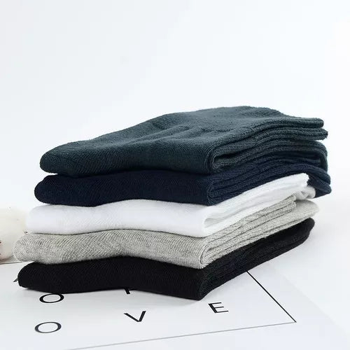 Calcetín 5 Pares Para Pie Diabético Grande 100% Algodón