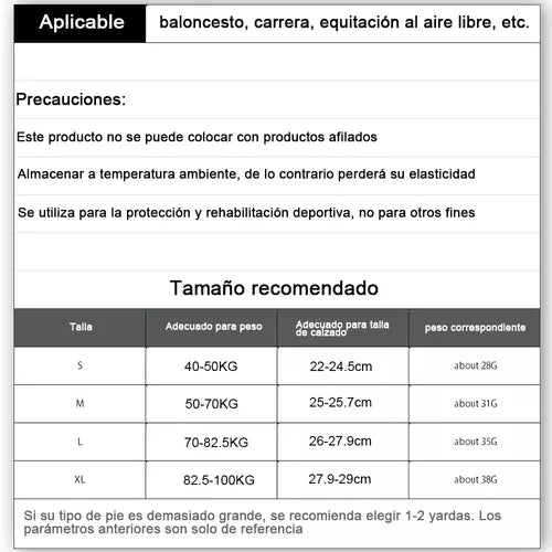 Pack 2 Unidades tobillera de Fisio Por Tallas
