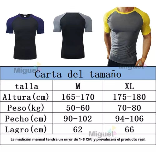 Camisetas Deportivas Compresión Secado Rápido Polera Fitness