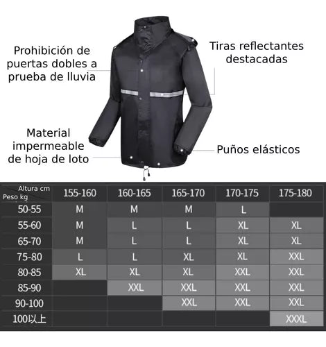 La Lluvia 100% Impermeable Reflejo