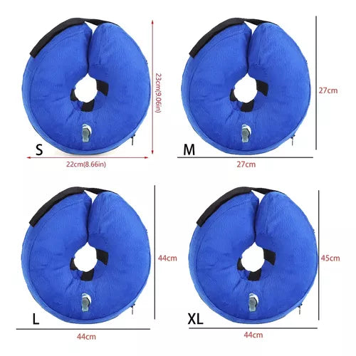 Collar Inflable Anti-mordidas Elizabeth Para Perros Y Gatos