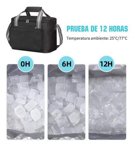 Lonchera Térmica Bolsa Almuerzo De Hombro Gran Capacidad 15l