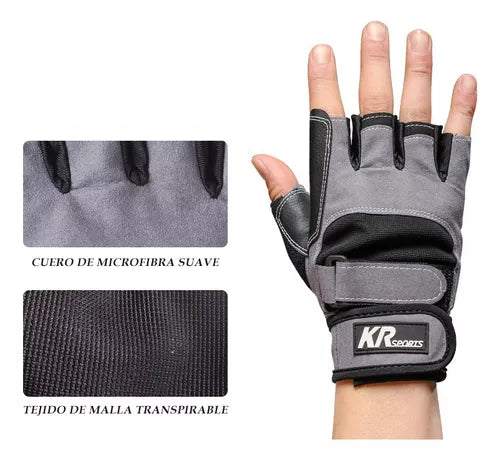 Guantes Fitness Con Muñequeras Antideslizantes Deportivos