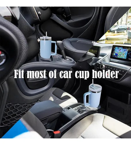 Termo Taza Con Popote 1.2l Caliente-frío De Acero Inoxidable