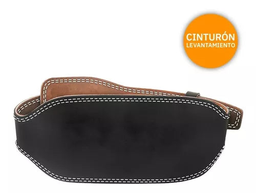 Cinturon Pesas Halterofilia Cuero - Gym Crossfit Fitness