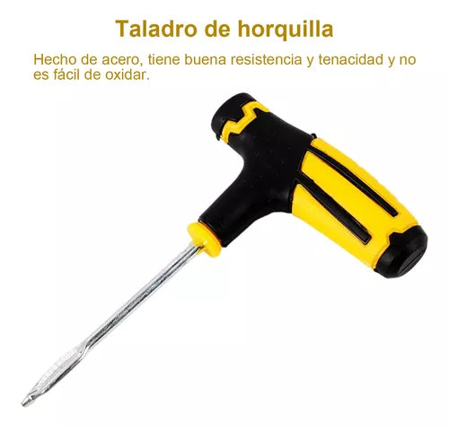Juego De Herramientas De Reparación De Neumáticos De 7 Pieza