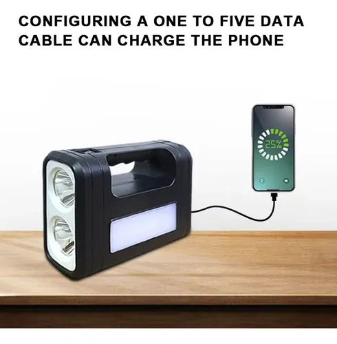 Kit Solar De Emergencia /camping/usb/3 Ampolletas