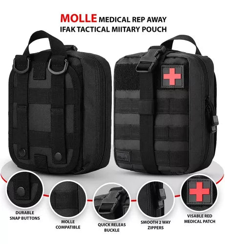 Pouch Tactico Botiquín De Primeros Auxilios Para Exteriores