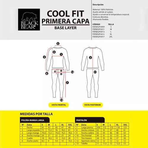 Primera Capa Base Cool Fit hombre azul