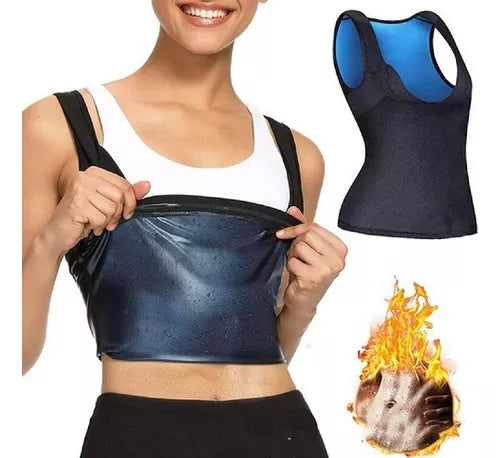 Camiseta Polera Neopreno Quema Grasa Termoactiva Sauna Mujer