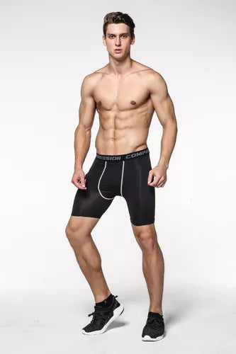 Calza Short Deportiva Hombre Secadorápido Transpirable Licra