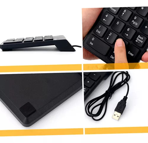 Teclado Numérico Usb Con Cable 18 Teclas Mini Para iMac/mac