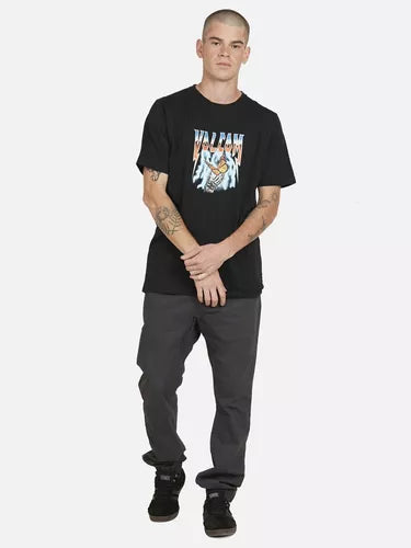 Polera Logo Fill S/s Tee Hombre Negro Volcom
