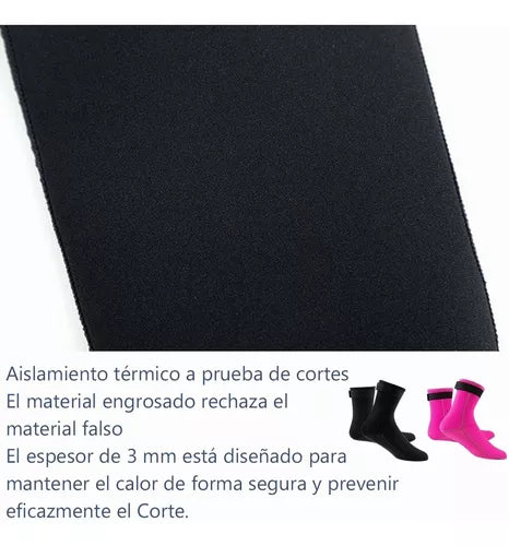 Calcetines Buceo Botas Agua Zapatos Playa Botin Neopreno 3mm