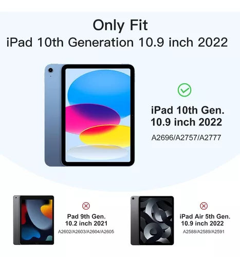 Funda Para iPad 10.9 Pulgadas 2022 10th Sky Blue