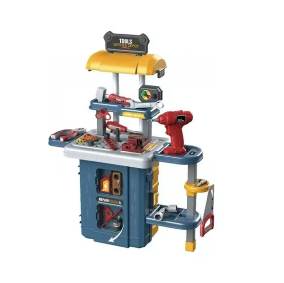 Maletin Herramientas De Juguete 3 En 1 Azul Juguete Interactivo