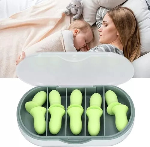 Caja De Tapones De Oídos Anti Ruido Para Dormir 5 Pares
