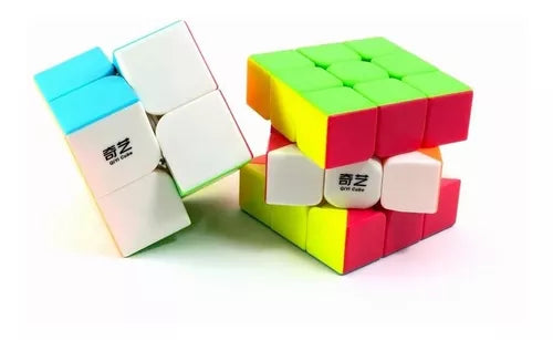 Pack 2 Cubos Tipo De Qiyi 2x2, 3x3