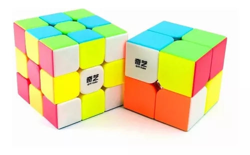 Pack 2 Cubos Tipo De Qiyi 2x2, 3x3