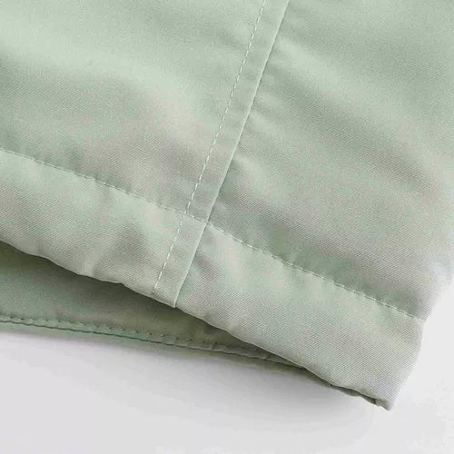 Abrigo con capucha de lana Artificial para mujer