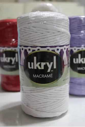Macramé Peinado 3mm Ukryl 400 Grs