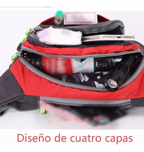 Cangurera Impermeable Deportiva Mochila Riñonera Gym Runners