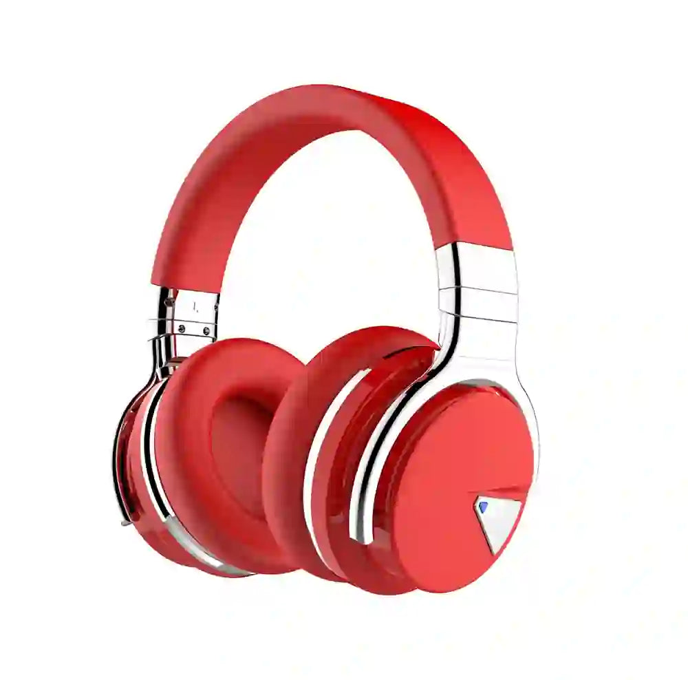 Auriculares Bluetooth Anc Cowin E7 With Ruido Cancelación Micrófono Call 20 Hrs Color rojo