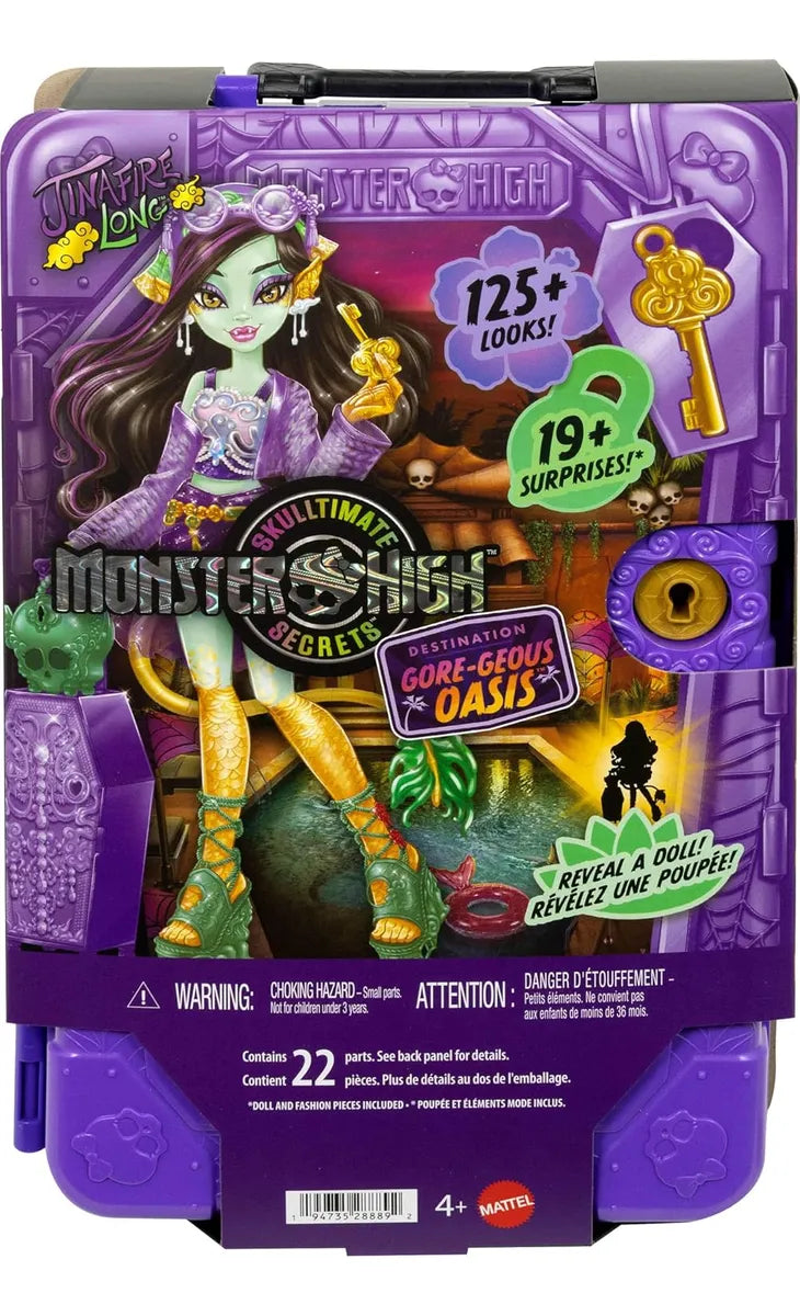 Monster High Jinafire Largo, Muñeca, Accesorios, Skulltimate