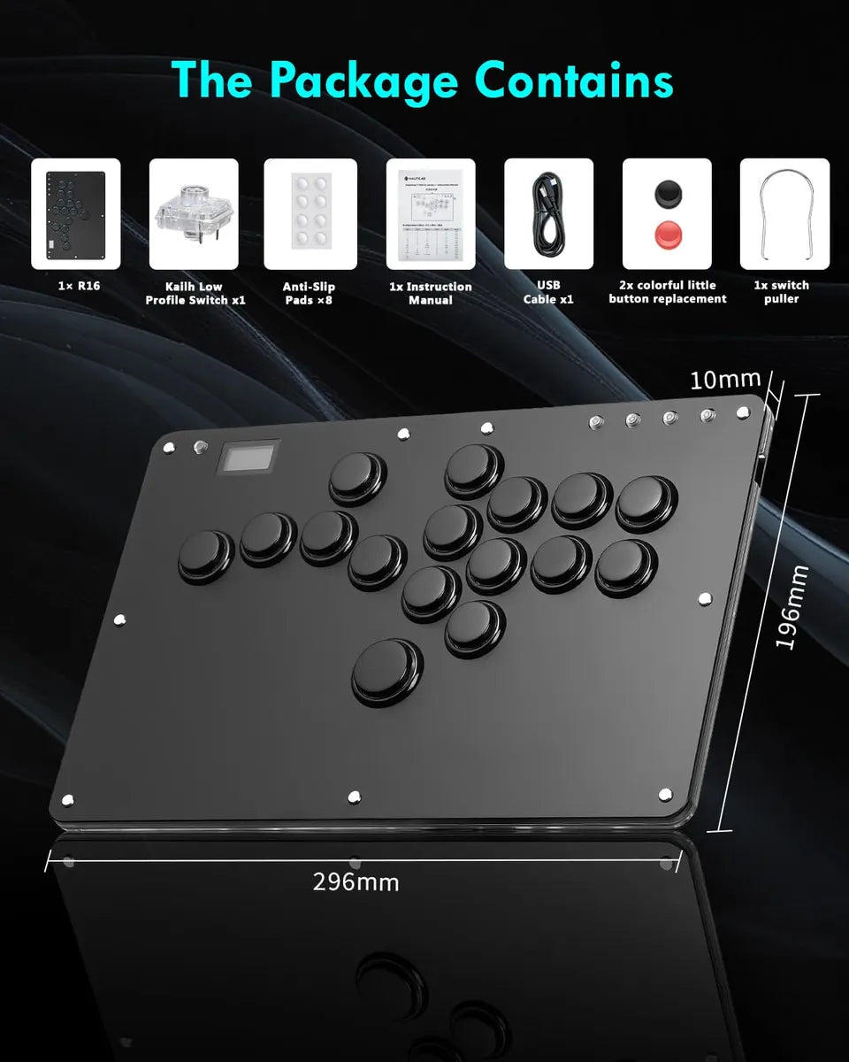 Arcade Stick Sehawei Haute42 R16 Con Todos Los Botones