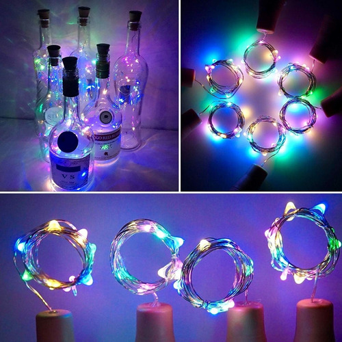 30 Luces LED Botellas De Vino Con Corcho