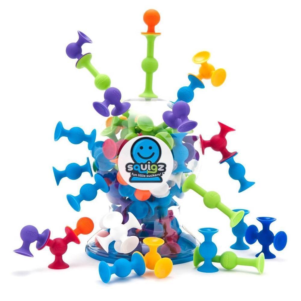 Squigz 2.0 Fat Brain Toys | 41 Piezas | Juego de Construcción Sensorial STEM | Nuevo