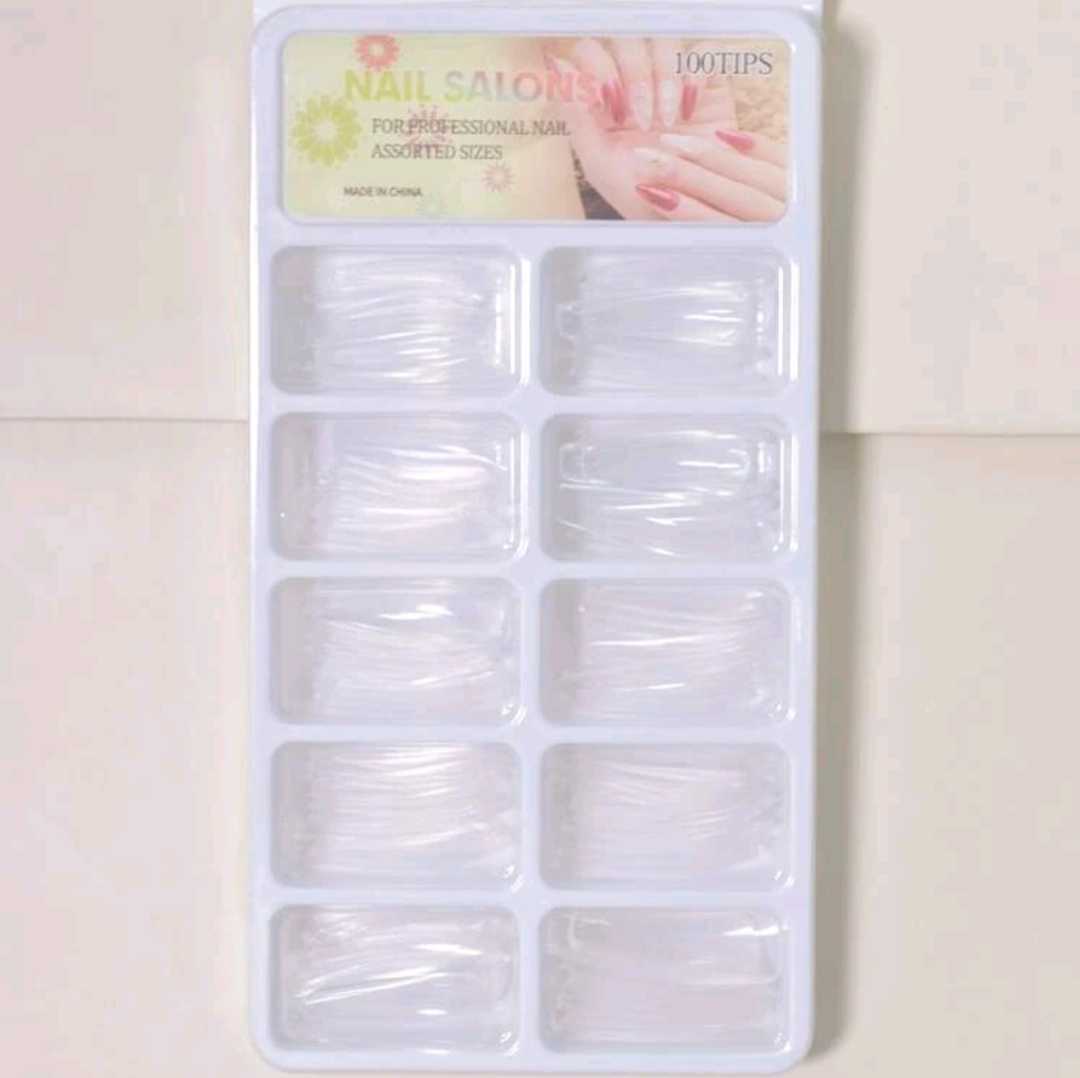 Pack Kit 7 Fresas Cerámica Torno Uñas Manicure Cvl + Caja De 100 Uñas Postizas - Ballerina