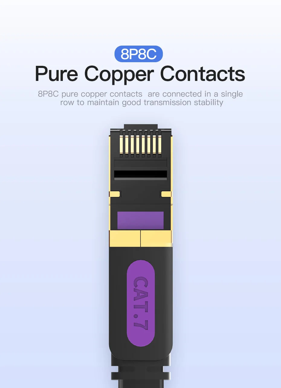 Vention-Cable Ethernet LAN Cat 7, de par trenzado blindado RJ45, parcheado para ordenador, enrutador y portátil
